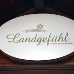 Biomarkt Landgefühl - Ladenschild